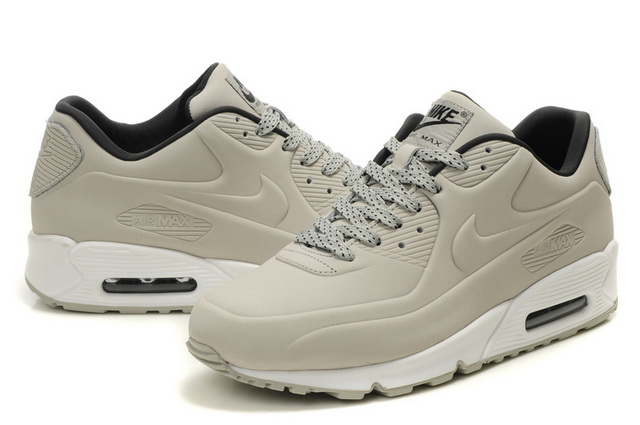 Womens Nike Air Max 90 VT Shoes Light Grey White - Click Image to Close